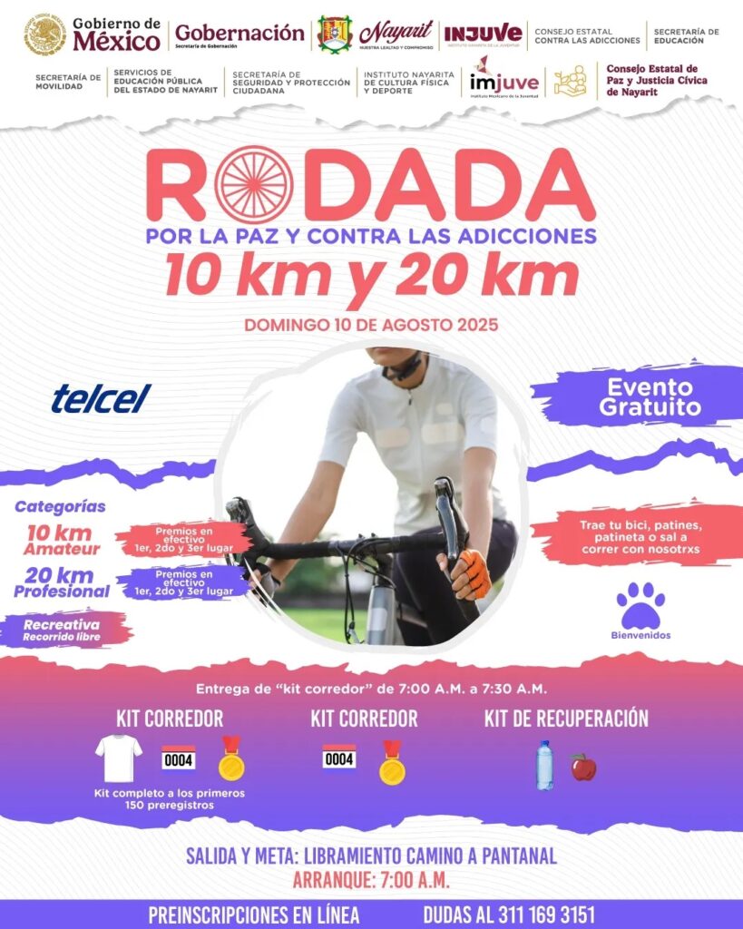 Rodada1-819x1024 Harán Rodada Ciclista por el Día Internacional de la Juventud en Nayarit