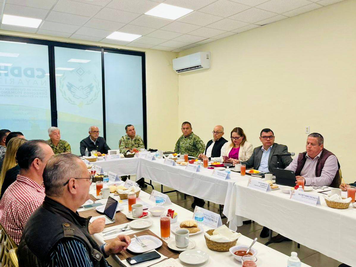 597508662_1415047979978409_1593170324609857181_n Marina, Guardia Nacional y Autoridades Estatales Sesionaron en la Sede de CDHN