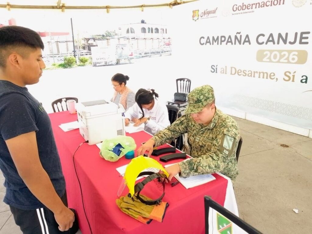 627711662_1297342869095551_1019843361643458520_n-1024x768 Concluye con Éxito Campaña de Canje de Armas 2026 “Sí al Desarme, Sí a la Paz”